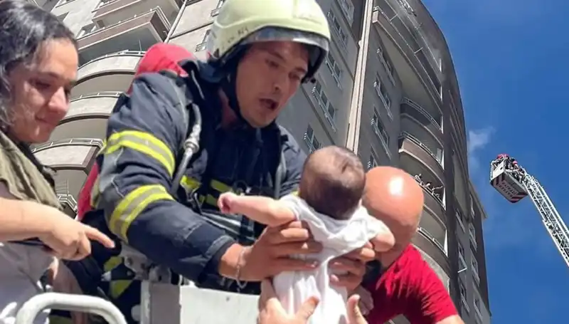 Kayseri'de 14 Katlı Binada Korkutan Yangın: Can ve Mal Kaybı Olmadı mı?