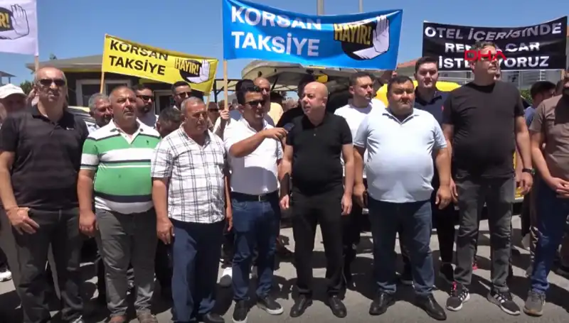 Belek'te Taksiciler Protesto İçin Kontak Kapatınca Ne Oldu?