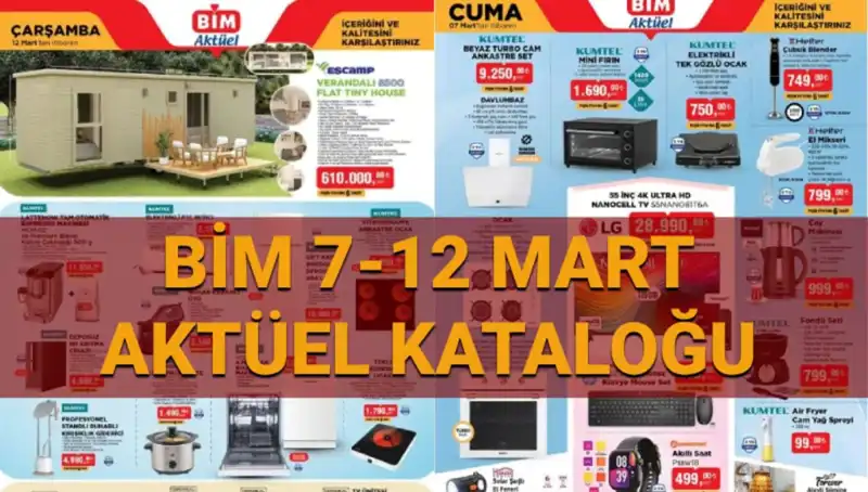 BİM Aktüel Kataloğu 11-12 Mart’ta Nefes Kesen Ürünler Sunuyor!