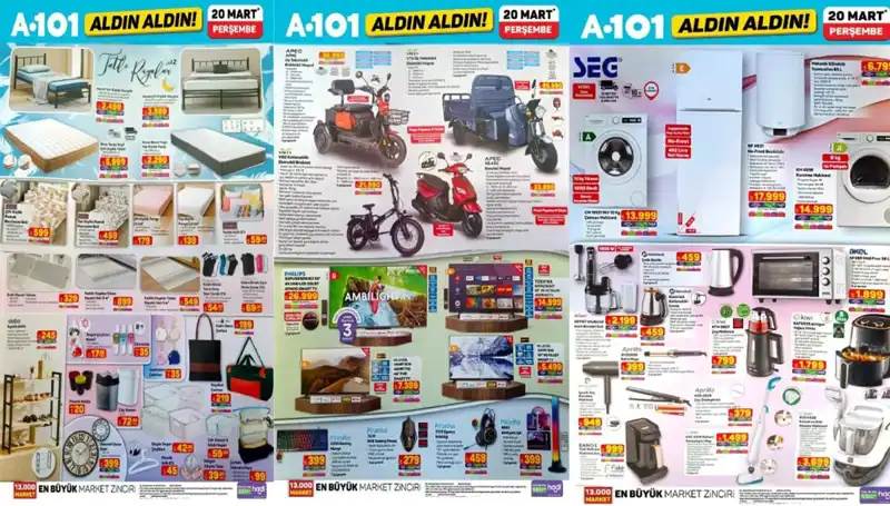 A101 Aktüel Kataloğu 20 Mart’ta Şaşırtan Ürünlerle Dolu!