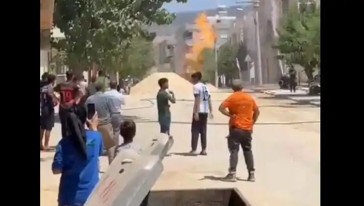 Kilis'te Doğalgaz Borusu Patladı: Şehirde Panik Havası