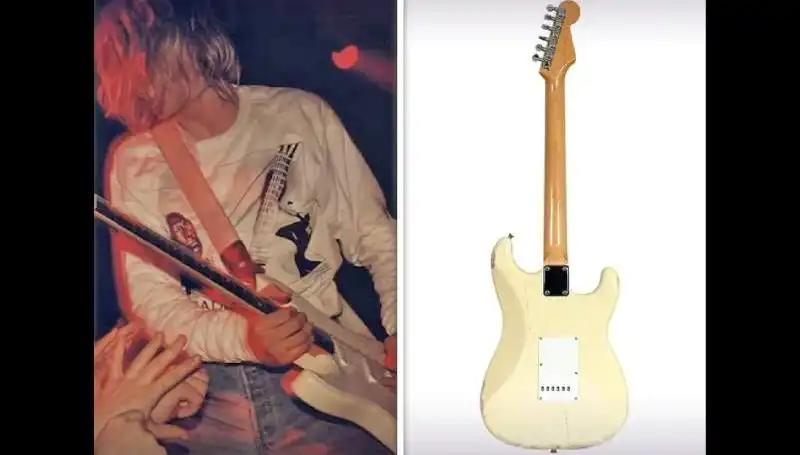Kurt Cobain'in Efsanevi Gitarı, Açık Artırmada Rekor Fiyata Satıldı!