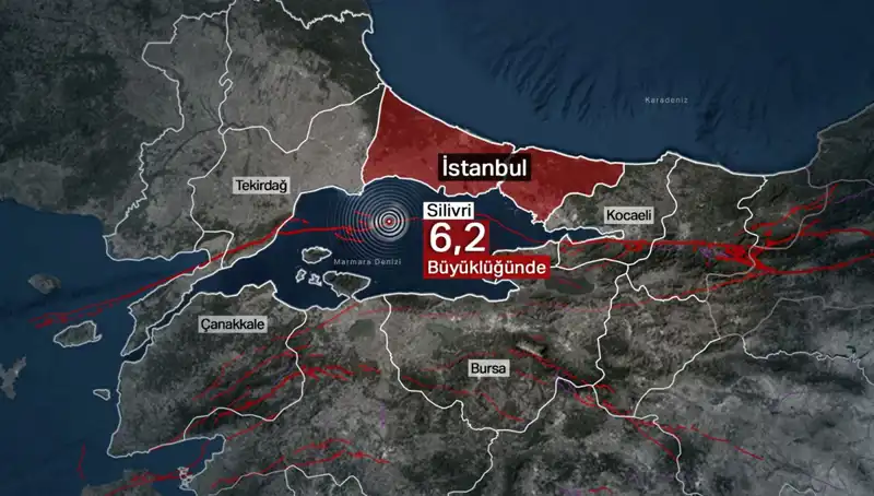 İstanbul'da 6,2 Büyüklüğünde Deprem: Şehir Sallandı!