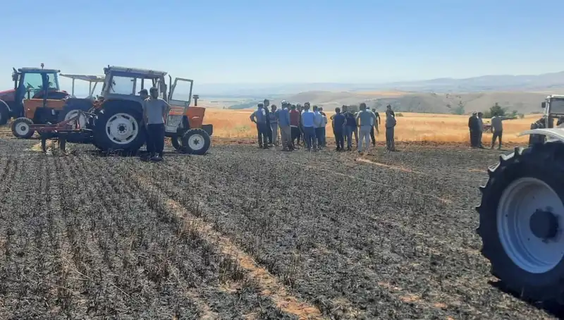 Yozgat'ta 100 Dönüm Tarım Arazisi Yangında Kül Oldu: Çiftçiler Endişeli