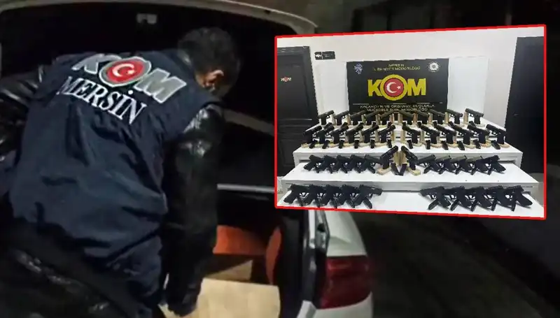 Mersin'de Sırlarıyla Dolu Bir Araç Yakalandı: Silah Deposuna Dönüştü!
